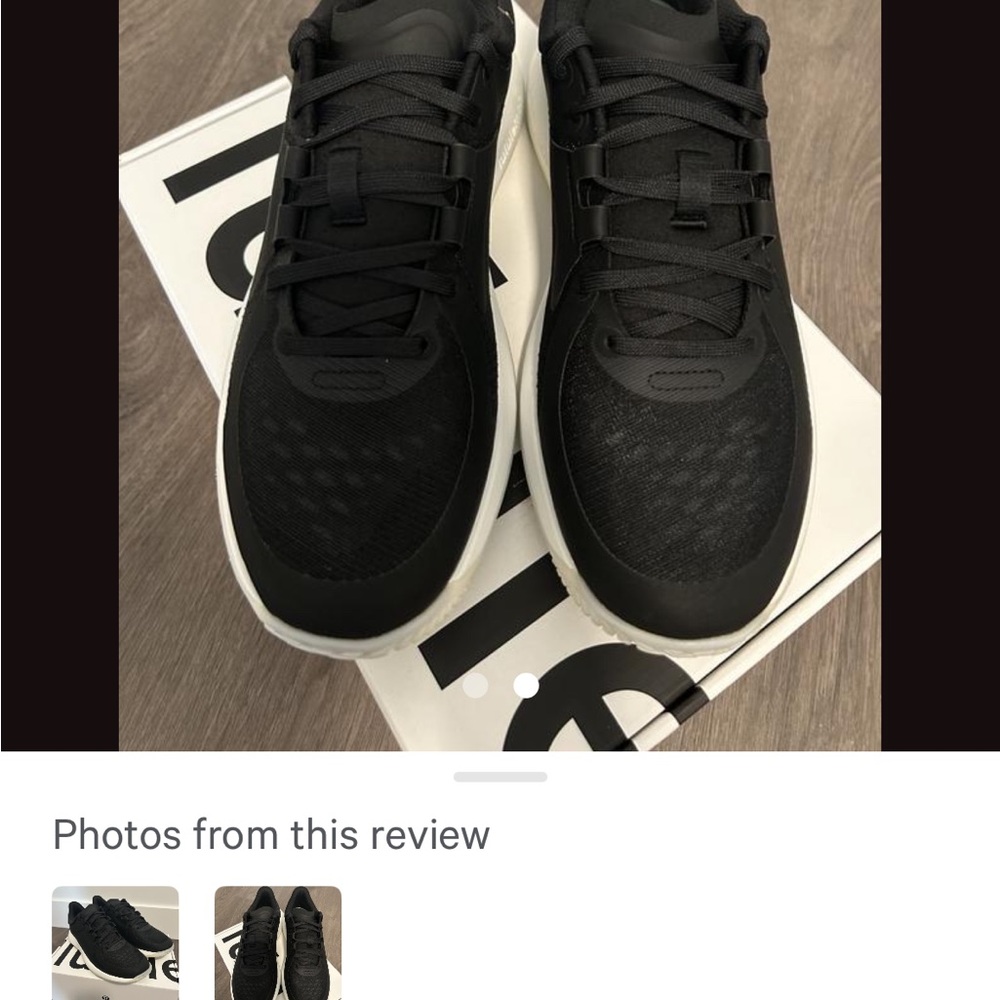 Lululemon Athletica Black Mesh Athletic Shoes